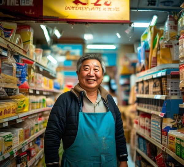 锦荣商贸城一号门服务点便利店，邻里的生活小帮手，便捷服务暖人心