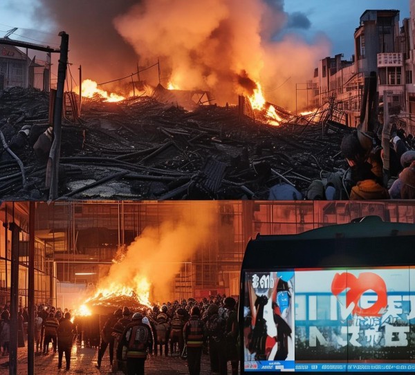 好一新商贸城火灾，央视新闻深度报道，聚焦火灾现场与救援进展及后续调查